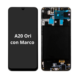 Cambio de Pantalla Samung A20 Ori con Marco
