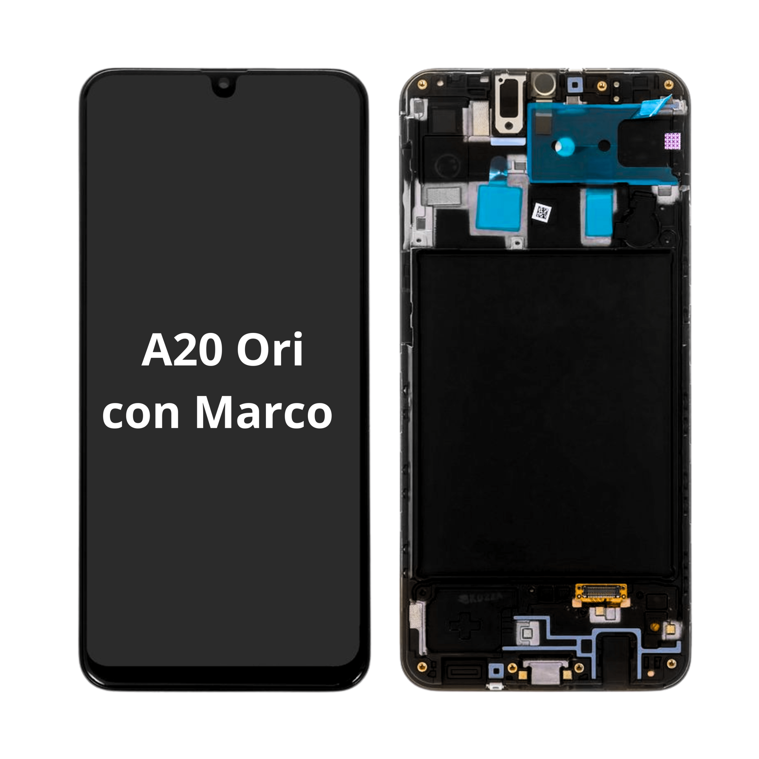 Cambio de Pantalla Samung A20 Ori con Marco