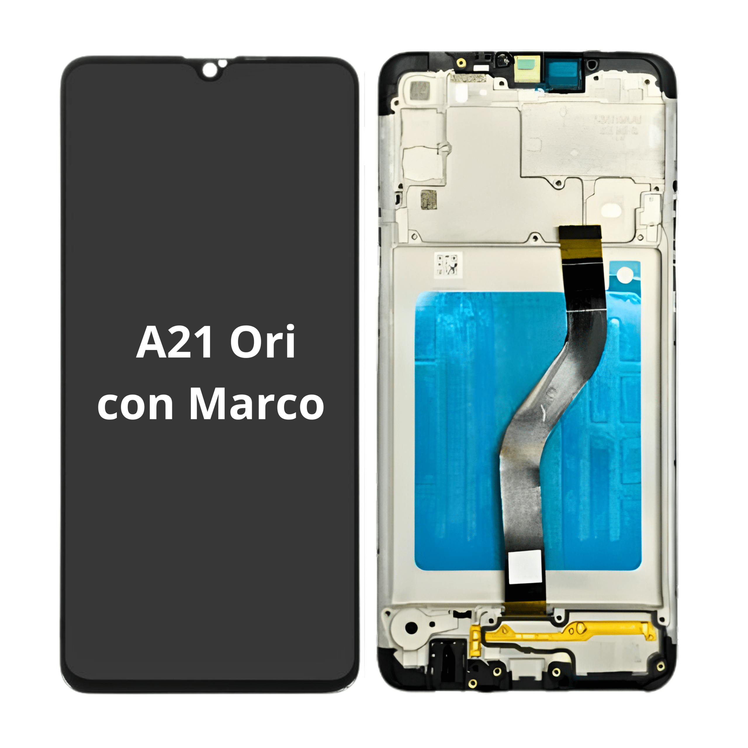 Cambio de Pantalla Samung A21 Ori con Marco