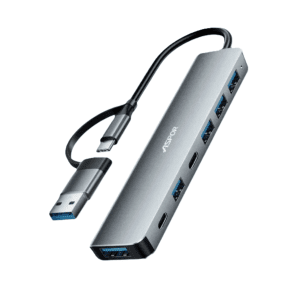 USB C y USB A Hub 7 Puertos en 1 ASPOR A781