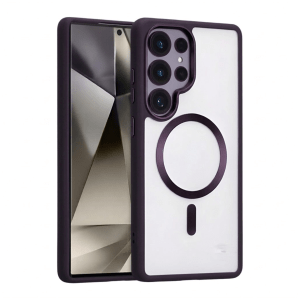 Cover Transparente Magsafe para Samsung Galaxy S26 Ultra Morado