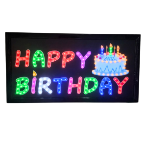 Letrero LED Neon Happy Birthday