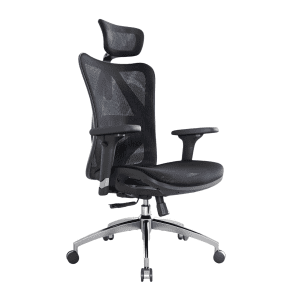 Silla de Oficina Ergonómica 43cm x 61cm x110cm 3D SIHOO M57 Negro