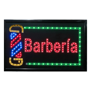 Letrero LED Neon Barbería