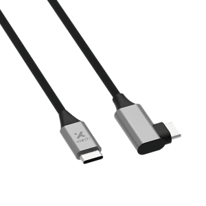 Cable de Carga USB-C 2.0 90° Macho a Macho XTECH 3m