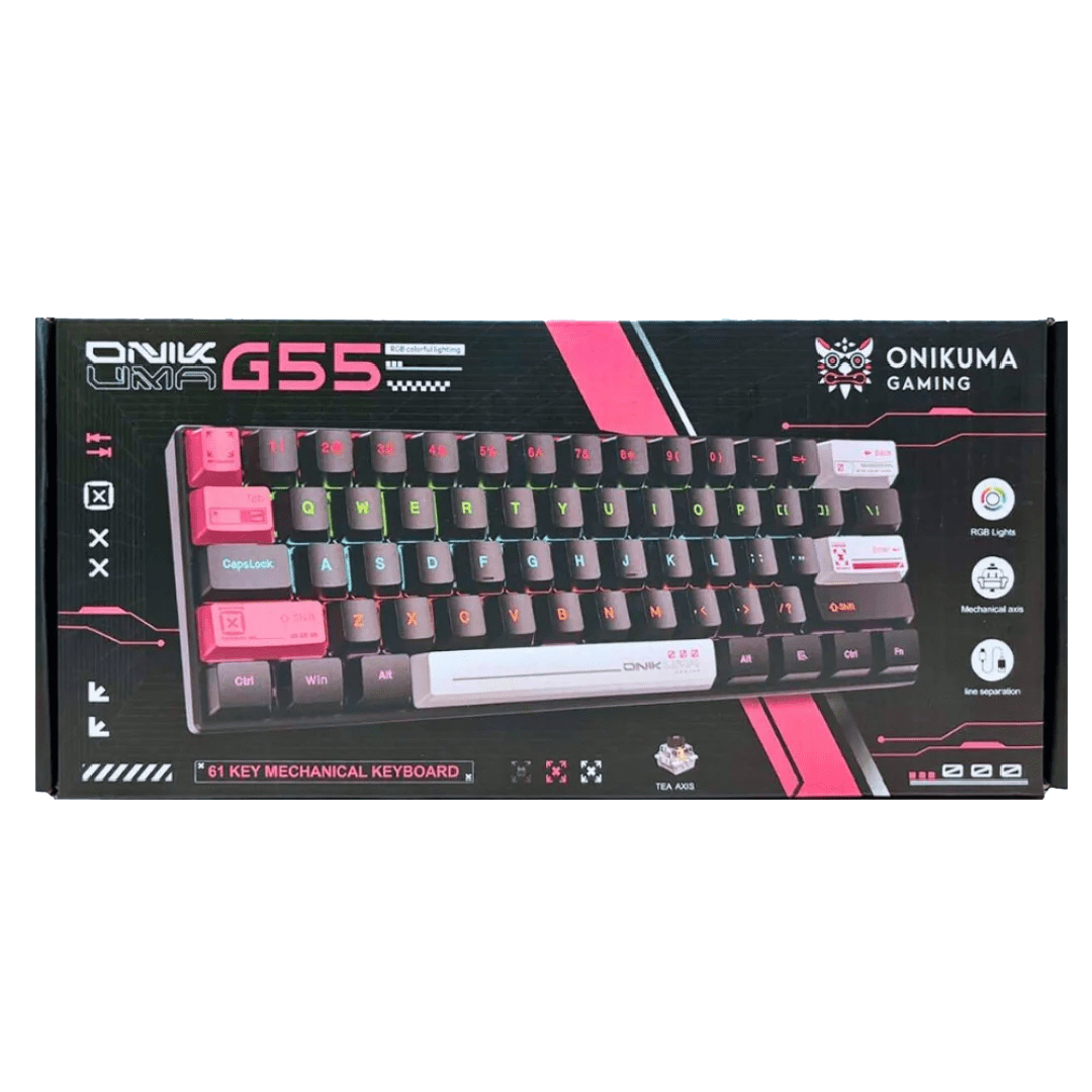 Teclado Mecánico RGB Inalámbrico Onikuma G55 - Imagen 3