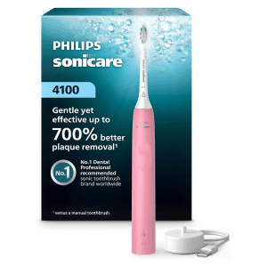 Philips Sonicare 4100 Cepillo Dental Eléctrico con Sensor de Presión Rosado