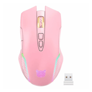 Mouse Inalámbrico USB Onikuma CW905 Rosado