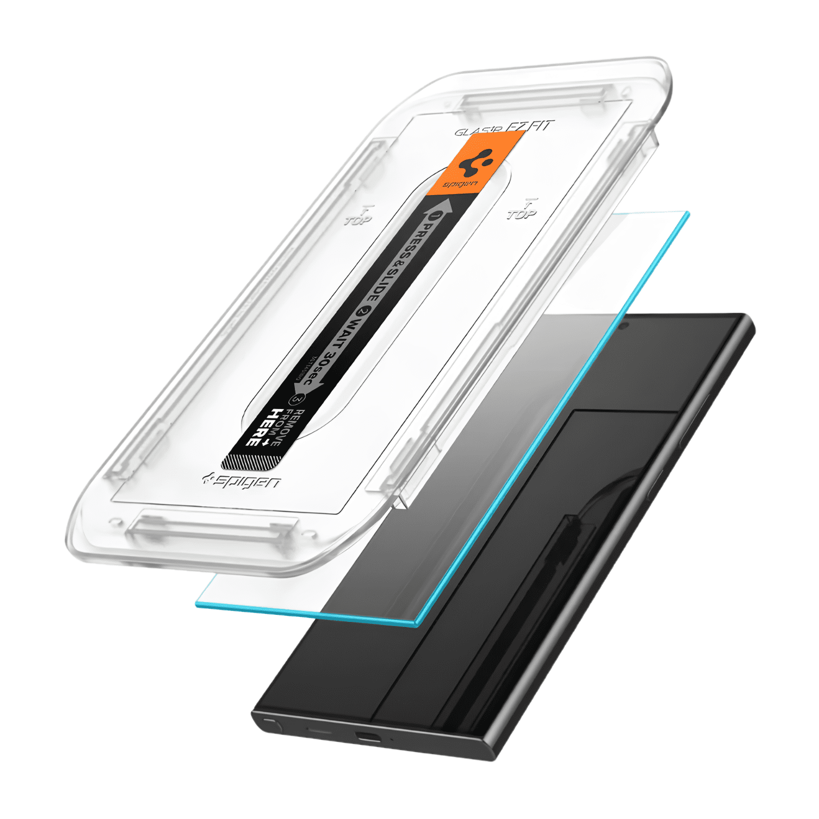 Protector de Pantalla de Vidrio Templado para Galaxy S24 Ultra Spigen GlasTR EZ FIT - Imagen 3