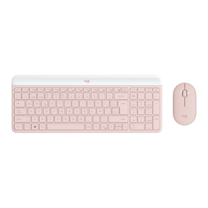 Combo Teclado y Mouse Inalámbrico USB Logitech MK470 Rosado Español