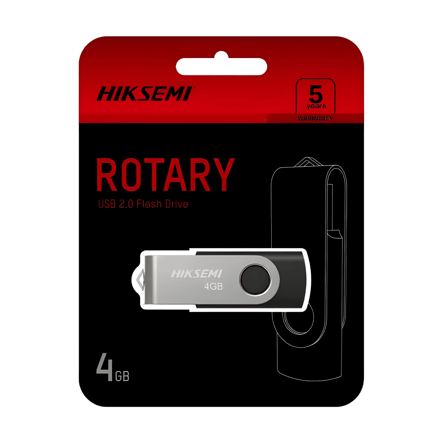 Memoria USB 3.0 Hiksemi 4GB Rotary - Imagen 2